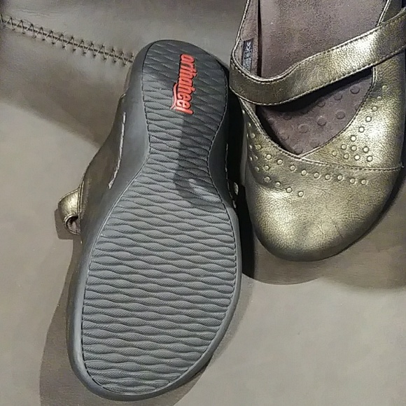 Vionic Shoes | Vionic Orthaheel Gold Studded Slides | Poshmark